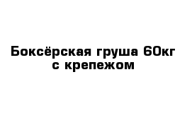 Боксёрская груша 60кг с крепежом